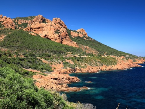 Calanques rouges de l'Estérel à Théoule-sur-Mer