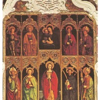 Retable de Louis Bréa dans l'église Sainte-Marguerite de Lucéram