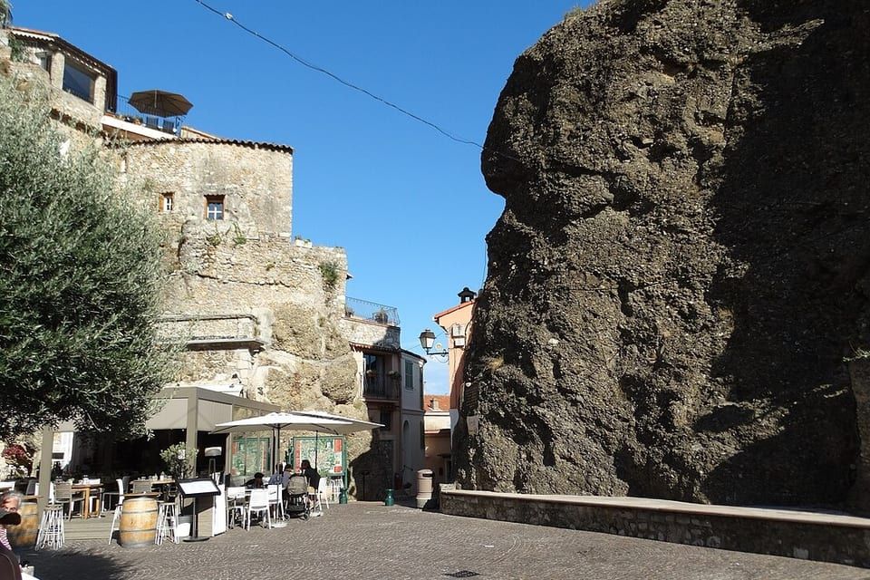 Square in the heart of the old village of Roquebrune-Cap-Martin