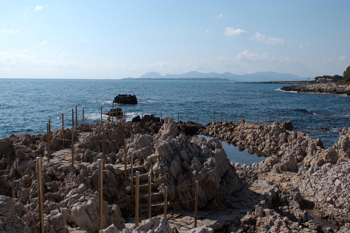 La côte d'Antibes et le Cap d'Antibes